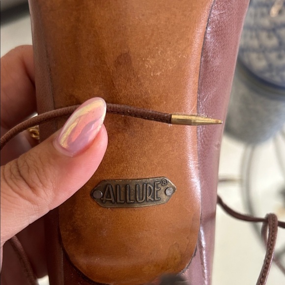 Allure Women's Tan Lace-Up Heels - Picture 4 of 10